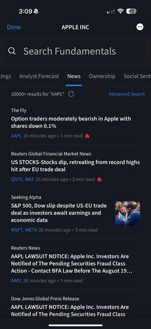 The search fundamentals on the iPhone